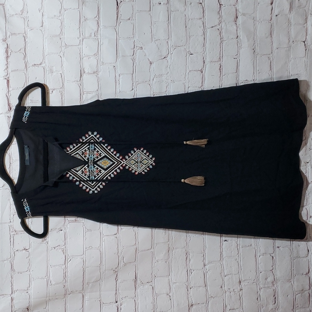 THML Embroidered Mini Dress